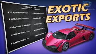 GTA Online Los Santos Tuners  Exotic Exports Guide All Vehicles Locations [upl. by Albertina]