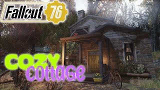 Fallout 76 Camp Build  Cozy Cottage [upl. by Nimzzaj443]