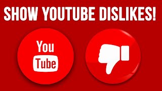 How to Show the Number of Dislikes for any YouTube Video [upl. by Dill110]