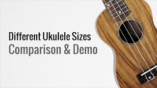 Different Ukulele Sizes  Makala Ukulele Sound Comparison [upl. by Dnaletak246]