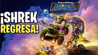 SHREK REGRESA con Dreamworks ALLSTAR KART RACING  Nuevo Videojuego tipo Mario Kart [upl. by Urd]