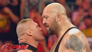 Relive the bonecrunching rivalry between Brock Lesnar and Big Show Raw Sept 28 2015 [upl. by Marcelia]