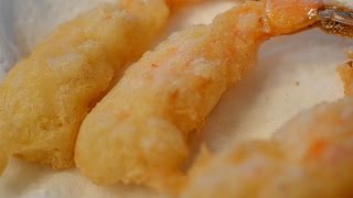 Gambas en tempura  Recetas de Cocina [upl. by Oulman]