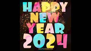 Colorful Happy New Year 2024 Animated GIF happybirthdaywishes [upl. by Nuy]