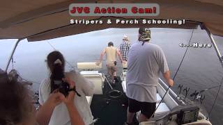 Fishing from a Pontoon Boat Trolling Wateree Lake [upl. by Puduns327]