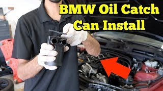 HOW TO INSTALL AN OIL CATCH CAN ON YOUR BMW Mishimoto N55 Direct Fit [upl. by Notsnhoj]