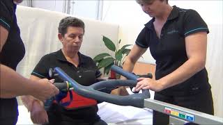 StandUp Lifter Transfer  Patient Manual Handling [upl. by Lon472]