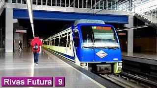 Rivas Futura L9 TFM  Metro de Madrid  Serie 6000 [upl. by Alexandra]