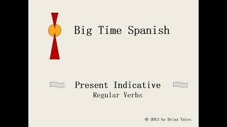 present indicative regular verbs [upl. by Nurav]