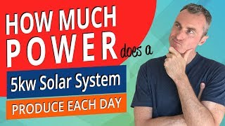 How much power does a 5kw solar system produce each day [upl. by Gisser]