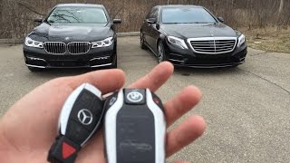 Luxury Sedan Fight  16 BMW 750i vs 16 Mercedes S550 [upl. by Pierpont]