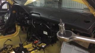 Mercedes Benz MB SLK R170 W170 removal dashboard and cupholder in the middle tutorial video V0175 [upl. by Rabkin]