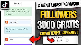 3000 FOLLOWERS CUMAN 3 MENIT   Cara Menambah Followers Tiktok Gratis Tanpa Aplikasi [upl. by Syhr]