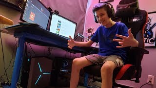 14 Year Olds 15000 Fortnite Setup [upl. by Dorolisa]