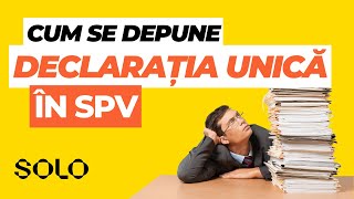 Cum se depune Declarația Unică în Spațiul Privat Virtual SPV [upl. by Melnick781]