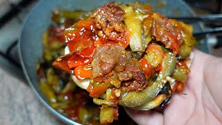 Peperoni e Melanzane Calabresi  Pipi e Mulingiani Ricetta Calabrese [upl. by Magdalen725]