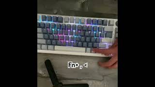 How to change the backlight mode and color on the RK M75 keyboard shorts keyboard turtorial [upl. by Malia]