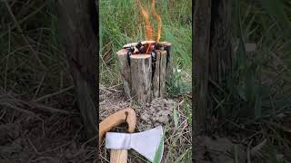 ⏱🤠 Buche Suédoise Le feu maîtrisé pour cuisiner en bushcraft  quotLe postit de Nickquot [upl. by Gemperle86]