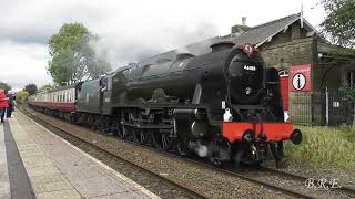 Royal Scot 46100 at Clitheroe Sat 21st Oct 2023 [upl. by Ilegna]