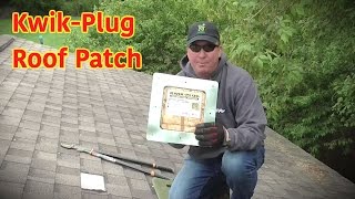 Installing an EZ Kwik Plug Roof Patch [upl. by Oznol418]