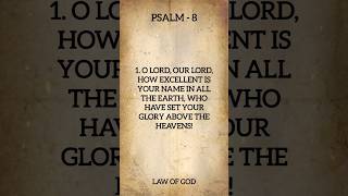 Psalm 8 with words NKJV [upl. by Nilhsa]