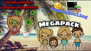 🥳 URLAUB  CORONA INFEKTION  HOMESCHOOLING  ANSTECKUNG  MEGA PACK TOCA BOCA STORY DEUTSCH [upl. by Tally]