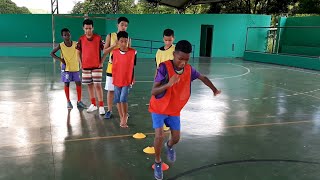 VOLTA AOS TREINOS 2021 nova quadra de futsal [upl. by Nyledaj]