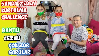 EVDE CEZALI BANTLI SANDALYEDEN KURTULMA CHALLENGE  Işıl vs Kuzeni  ZOR SORULAR  Babishko Family [upl. by Allerym]