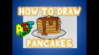 How to Draw PANCAKES [upl. by Luwana257]