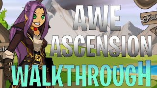 AQW Trissa Quests Full Walkthrough join Museum  Awe Ascension Gear End Game Grind [upl. by Jose]