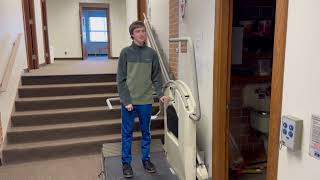 Me Riding a Garaventa Wheelchair Lift Stair Lift [upl. by Hirasuna]