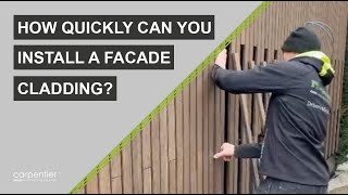 How quickly can you install a facade cladding [upl. by Ahscrop]