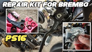 Brembo PS16 Repair kit  YesMan Motovlog [upl. by Nabru]