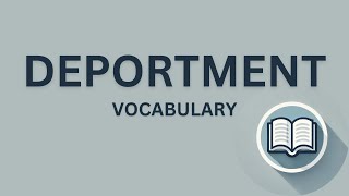 What is the meaning of Deportment [upl. by Shimberg]