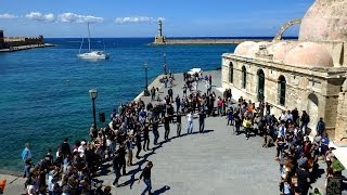 FlashMob  Chania  Dancing with a Cretan Heart  Apr 2014 [upl. by Sadnalor]