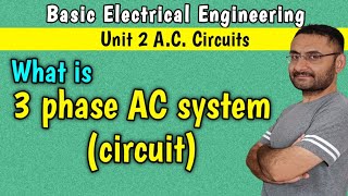 3 Phase AC system  Circuit 3 Phase alternating current need generation Phaser diagram BEE [upl. by Aitnyc596]