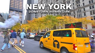 New York City 4K Walking Tour  DOWNTOWN MANHATTAN  One World Trade Center to South Street Seaport [upl. by Ellah]