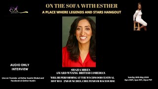 On the Sofa with Esther is Shazia Mirza British Comedian Actress and Author [upl. by Enahsed]