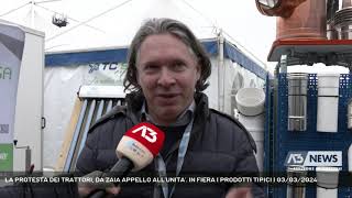 LA PROTESTA DEI TRATTORI DA ZAIA APPELLO ALLUNITA IN FIERA I PRODOTTI TIPICI  03032024 [upl. by Yanarp]