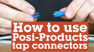 How to tap into a wire using PosiProducts tap connectors  Crutchfield [upl. by Sibyl]