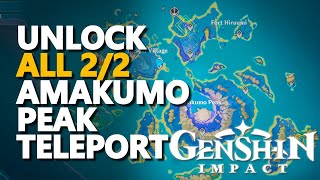 How to unlock Amakumo Peak Teleport Genshin Impact [upl. by Scrivenor]