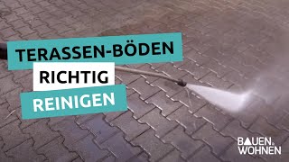 Gartentipp TerrassenBöden richtig reinigen und versiegeln [upl. by Garate]