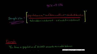 How to Calculate Sample Size Classical Variables Sampling [upl. by Enitsirhk954]