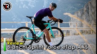 Bianchi Sprint Force eTap AXS Review [upl. by Federico]