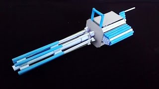 How To Make a Paper M134 Minigun Paper Gatling Gun [upl. by Dlorad]