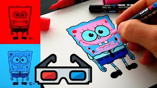 How To Draw insane 3D Glasses Effect tutorial [upl. by Massimo]