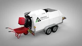 Hot Asphalt Machine Recycling Unit [upl. by Notgnilliw]