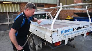 ROPE TYING  How To Tie a Trucker Knot  Masta Scaffold Melbourne [upl. by Haididej]