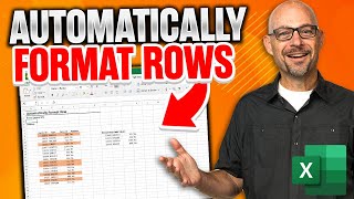 Excel How To Automatically Format Rows [upl. by Agni932]