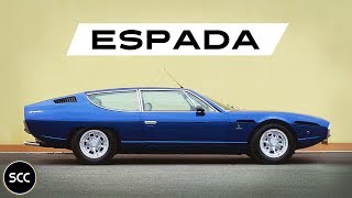 LAMBORGHINI 400 GT  400GT ESPADA Series 3 1974  Modest test drive  V12 Engine sound  SCC TV [upl. by Adnaram753]